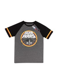 Henry Tiger STAR WARS 1977 CIRCLE - Triko s potiskem - black charcoal