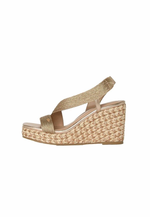 REGULAR FIT - Plateausandalette - gold