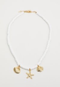 PCCILLE NECKLACE  - Necklace - gold-coloured/white