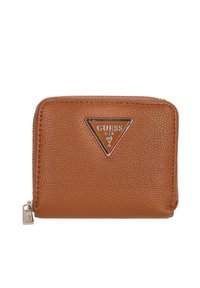 Guess MERIDIAN MINI ZIP AROUND - Portafoglio - cognac
