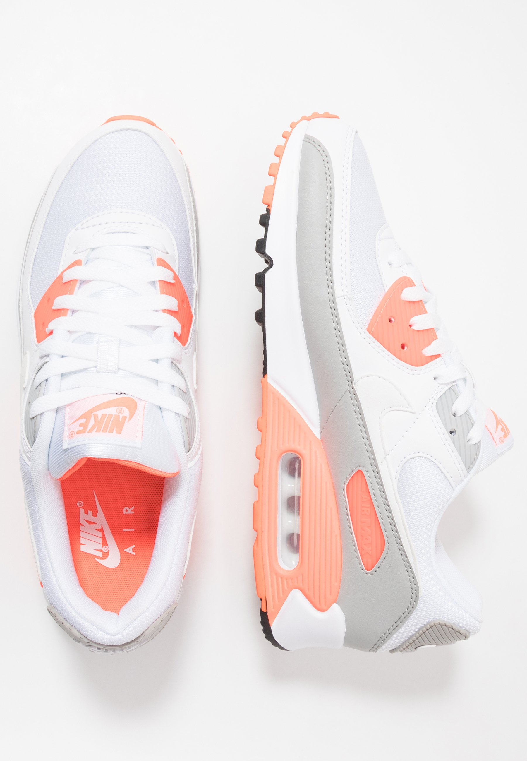 air max 90 white hyper orange
