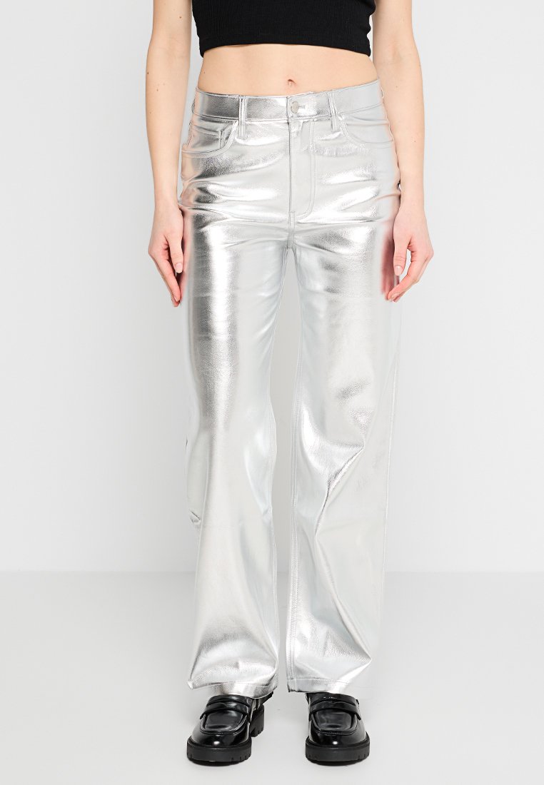 Abercrombie & Fitch Broek zilverkleurig