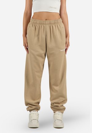 Pegador VILLA - Tracksuit bottoms - washed cappuccino/white