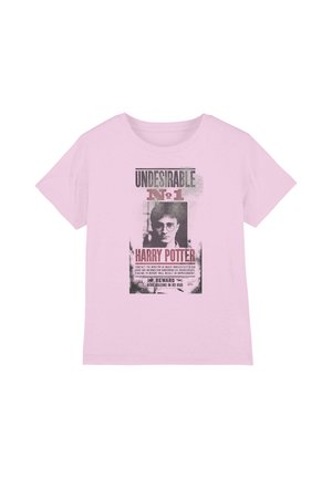 Cotton Soul, HARRY POTTER UNDESIRABLE NO1 DISTRESSED UNISEX - Print T-shirt - pink