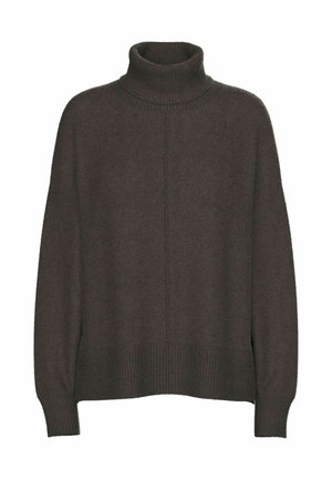 MIT HOHEM KRAGEN PCMALOU - Pullover - hot fudge