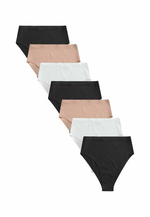 Next HIGH RISE HIGH LEG FIT - NO VPL COMFORT KNICKERS 7 PACK - Slip - black white pastel rose nude