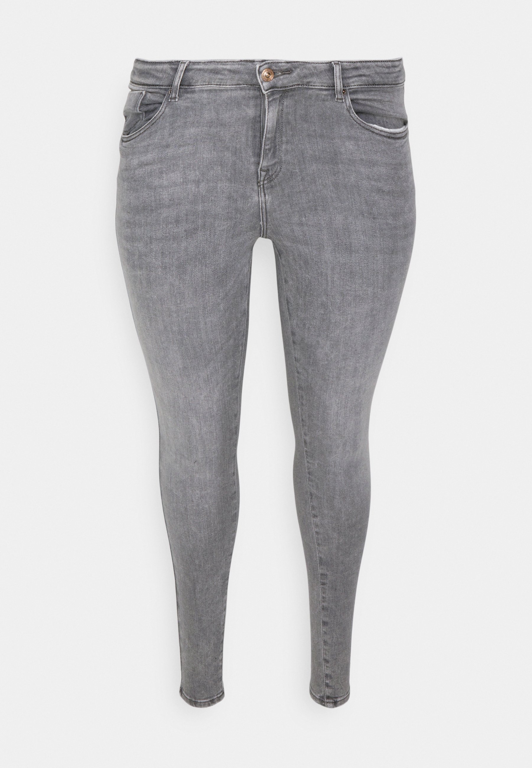 Jean Skinny Taille Haute ONLY Carmakoma Femme - Effet Push-Up, Confection Slim - 53% Viscose, 29% Coton