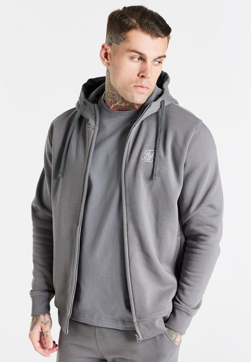 SIKSILK CORE ZIP - Vetoketjullinen college - grey
