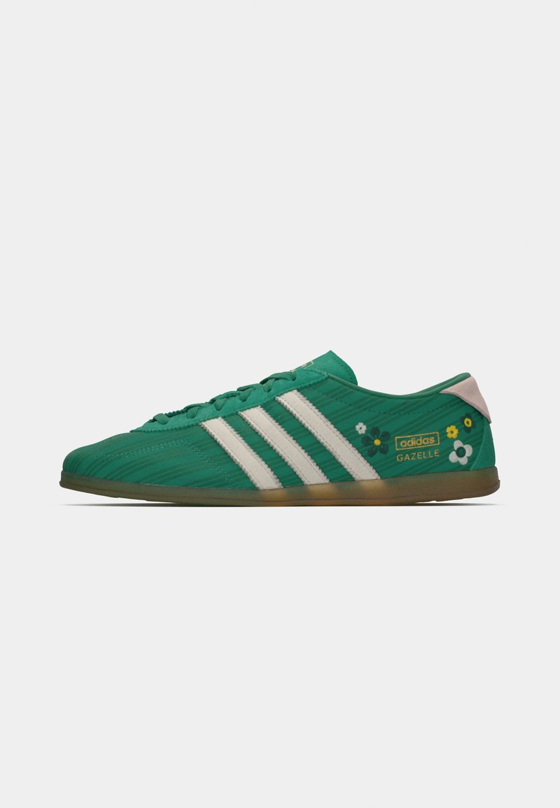 adidas Originals GAZELLE LO PRO W X LIBERTY - Trainers - bold green/off  white/green - Zalando.co.uk