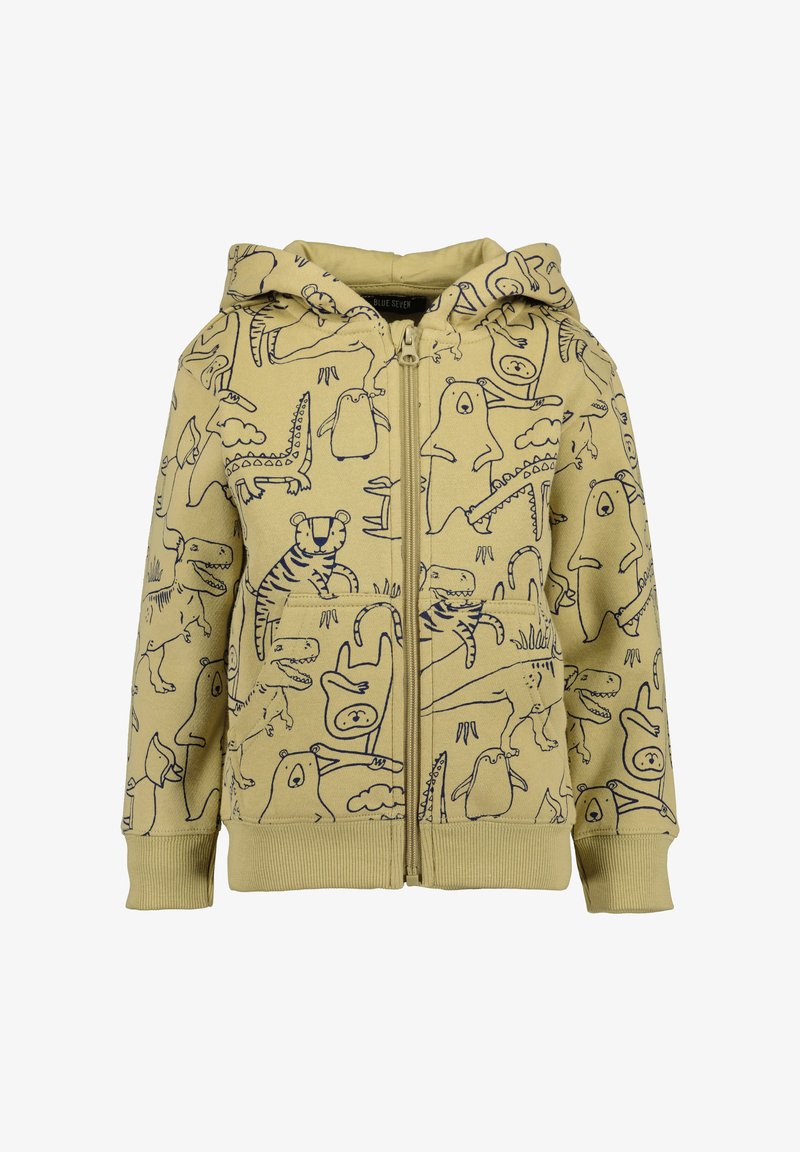 Blue Seven Felpa con zip - oliv