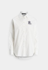 RELAXED FIT STRETCH COTTON SHIRT - Blusa com botões - white