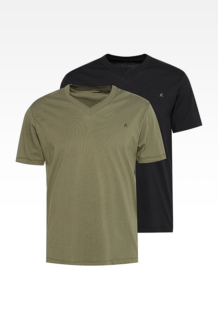 Replay T-shirt basic olijfgroen