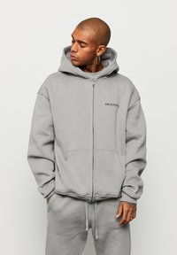 Multiply Apparel Mikina na zip - moon mist