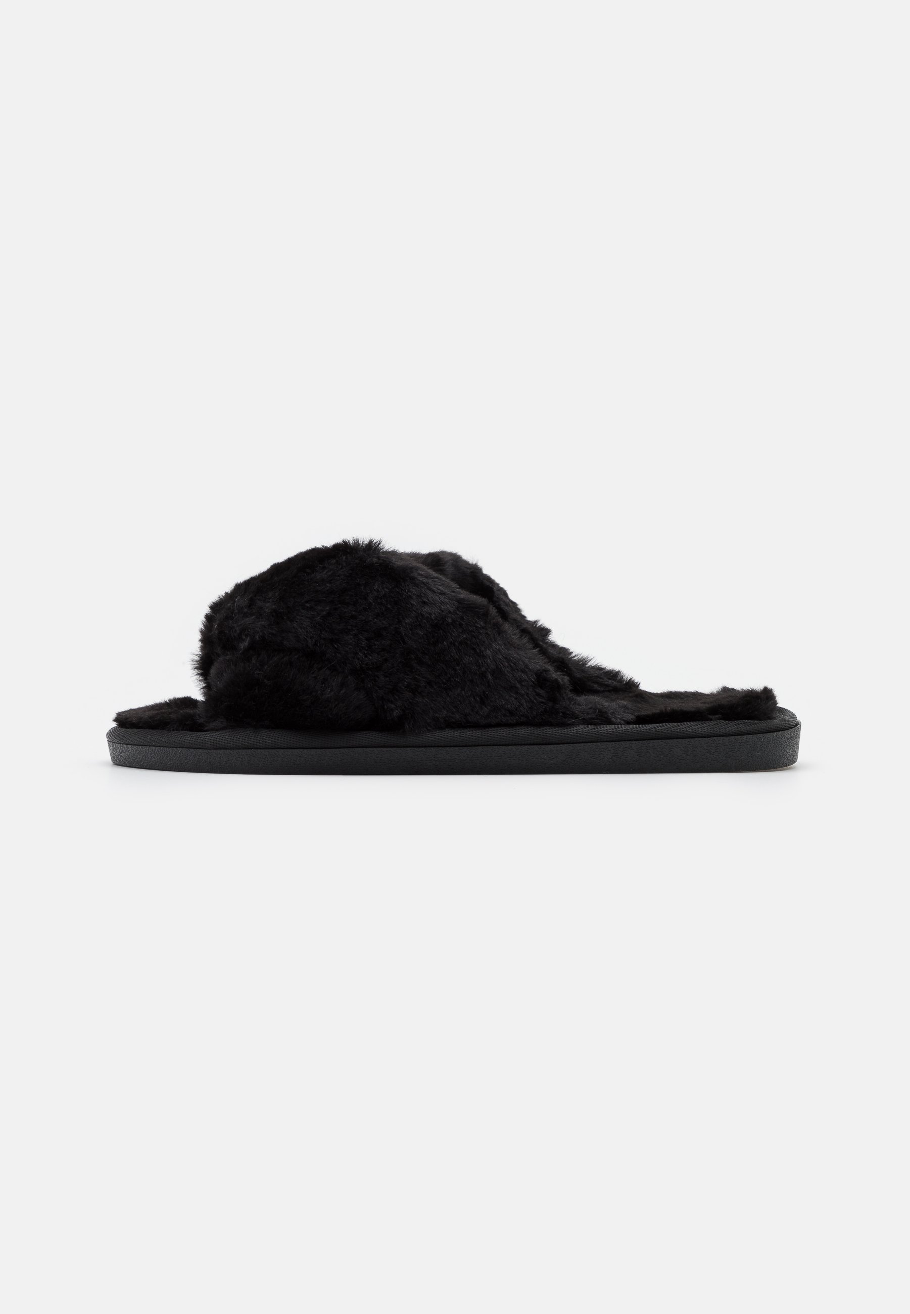 Black slippers