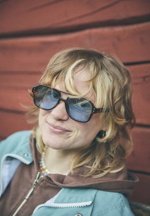 COCAS UNISEX - Sončna očala - turtle brown / light blue