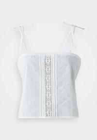 CAMISOLE PYJAMA ANGLAIS - Pyjamapaita - white