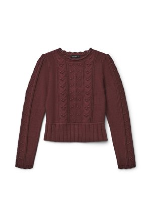 Calliope CON LAVORAZIONE - Maglione - bordeaux
