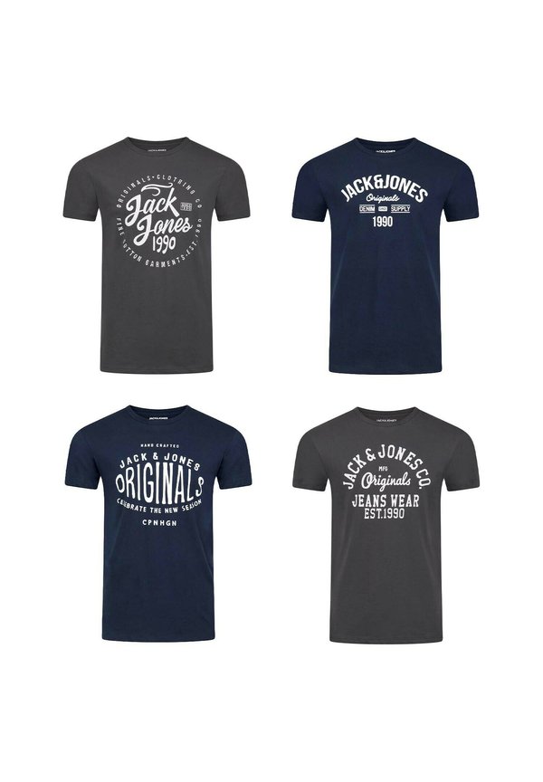 4 PACK - PRINT T-SHIRT - JJLINO - T-Shirt print - pack