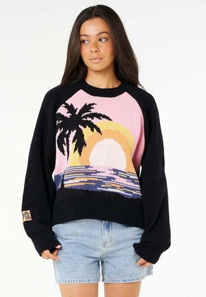 COL ROND PARADISE - Trui - black
