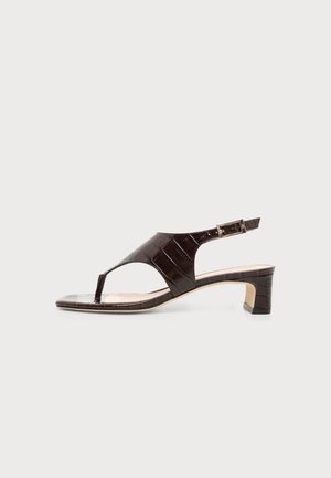 Stuart Weitzman BABY BABETTE THONG - Sandals - walnut