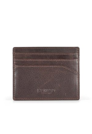 ARCHER - Business card holder - dark brown
