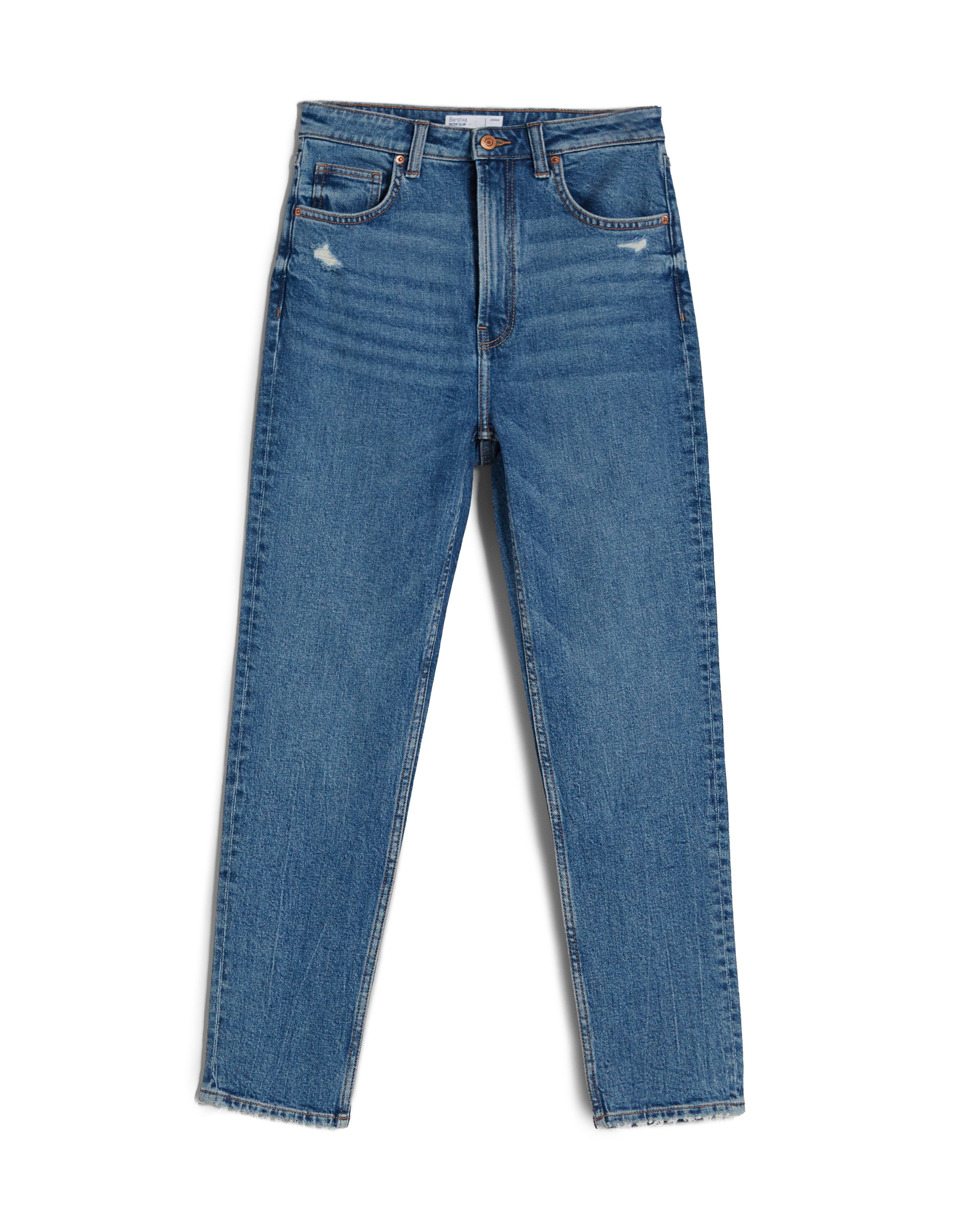 Bershka MOM - Jeans slim fit - blue/blu scuro - Zalando.it
