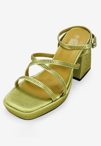 Bosanova CON TACÓN Y BRILLANTES - Sandalias con plataforma - lima