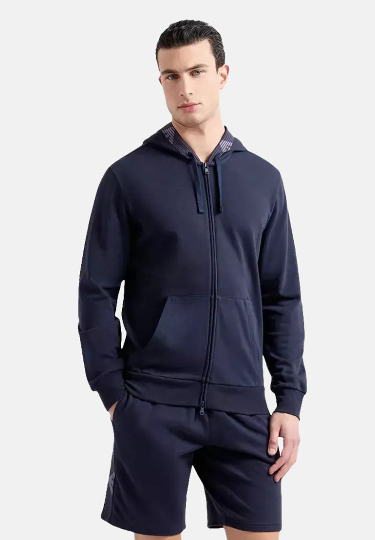 Emporio Armani - LINE EAGLE - Sweat zippé - blue, Agrandir