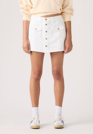 BUTTON FRONT SKORT - Denimová sukňa - tooth fairy