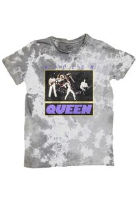 Paradiso Clothing QUEEN KILLER QUEEN DIP DYE WASH - Print T-shirt - grey