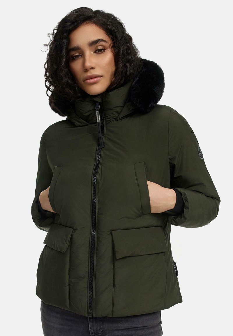 Marikoo MORINAA XVI - Ziemas jaka - dark olive