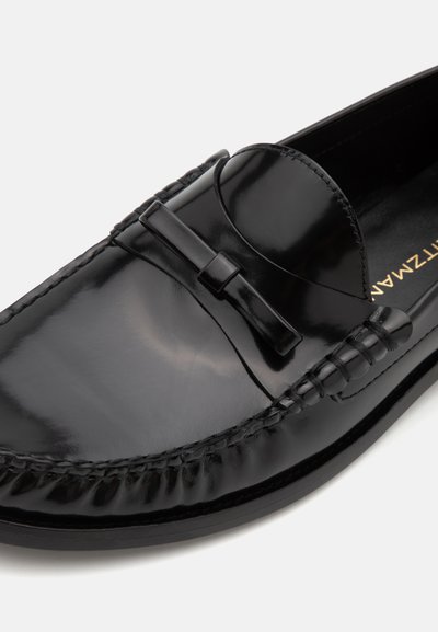 Stuart Weitzman LOTTIE BOW LOAFER - Παπούτσια χωρίς κορδόνια - black