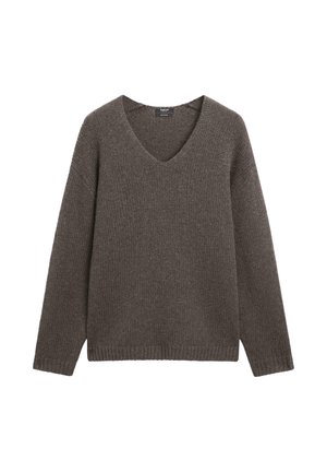 Massimo Dutti, Strickpullover - dark brown