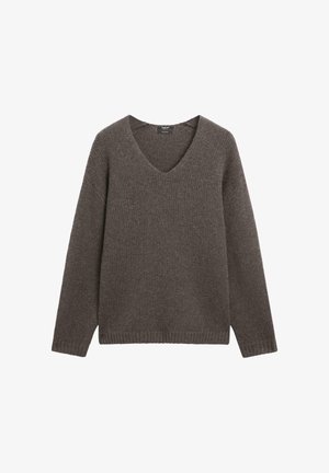 Massimo Dutti, Strickpullover - dark brown