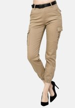 Elara Dames Cargo Pants Slim Fit Denim Chunkyrayan Zwart MEL008-Black-34