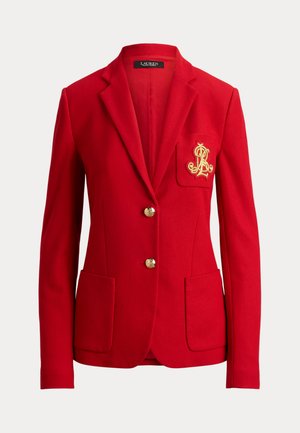 Lauren Ralph Lauren, BULLION STRETCH-COTTON PIQUÉ BLAZER - Blazer - ralph red