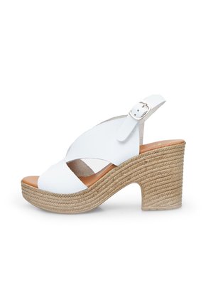 High heeled sandals - bianco