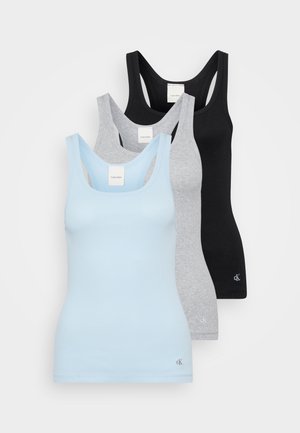 SCOOP NECK TANK 3 PACK  - Spodné tričko - black/grey heather/sterling blue