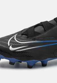 Nike Performance JR PHANTOM GX ACADEMY FG/MG UNISEX - Voetbalschoenen voor harde ondergrond - black/chrome/hyper royal