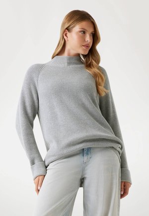 Strickpullover - grau