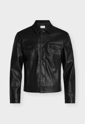 Calvin Klein Jeans, TRUCKER JKT - Μπουφάν από συνθετικό δέρμα - black