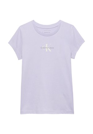 MICRO MONOGRAM - T-shirt con stampa - purple heather