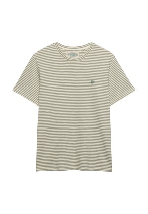 Superdry & Co, HERRENBLUSEN SUPERDRY - T-Shirt print - silver sage chalk stripe