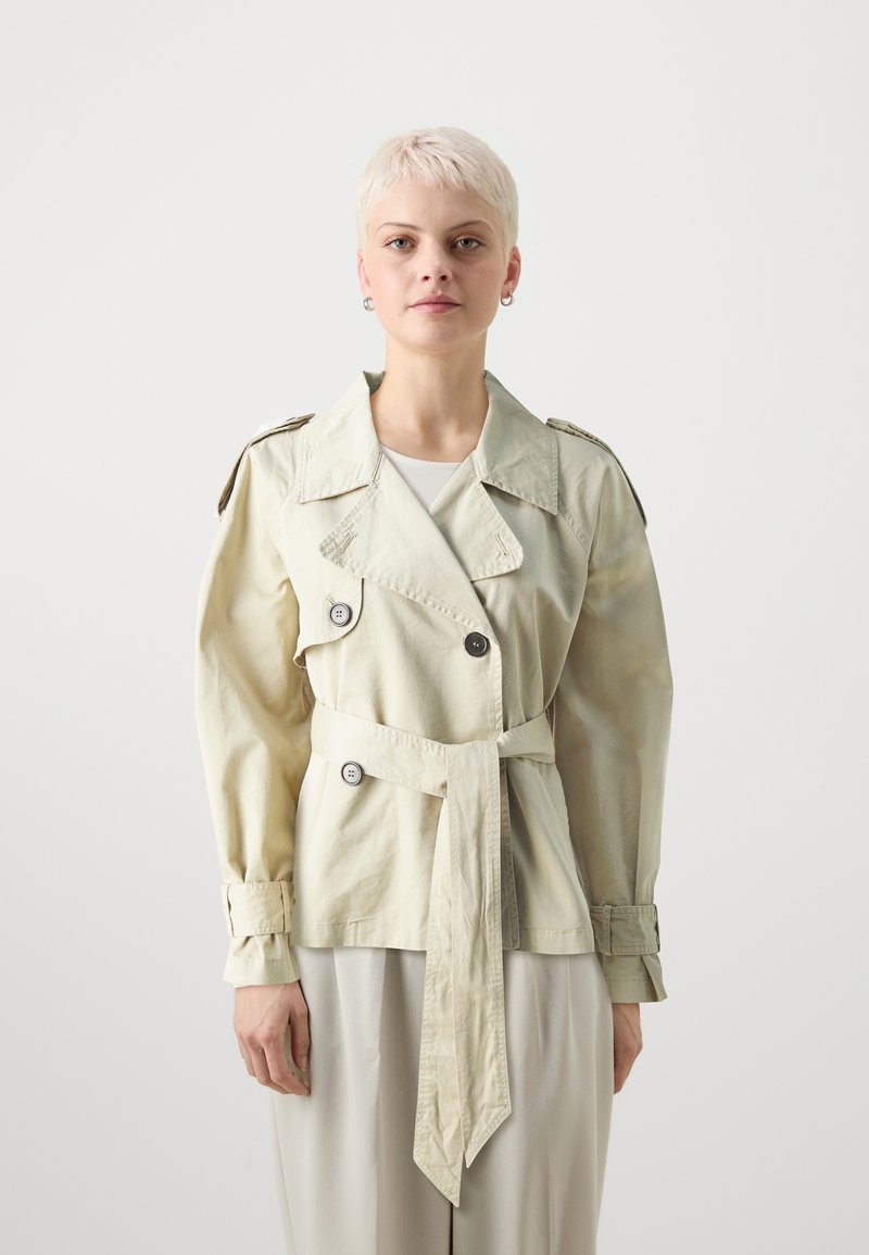 Gina Tricot Petite BELTED PETITE TRENCH - Καλοκαιρινό μπουφάν - beige