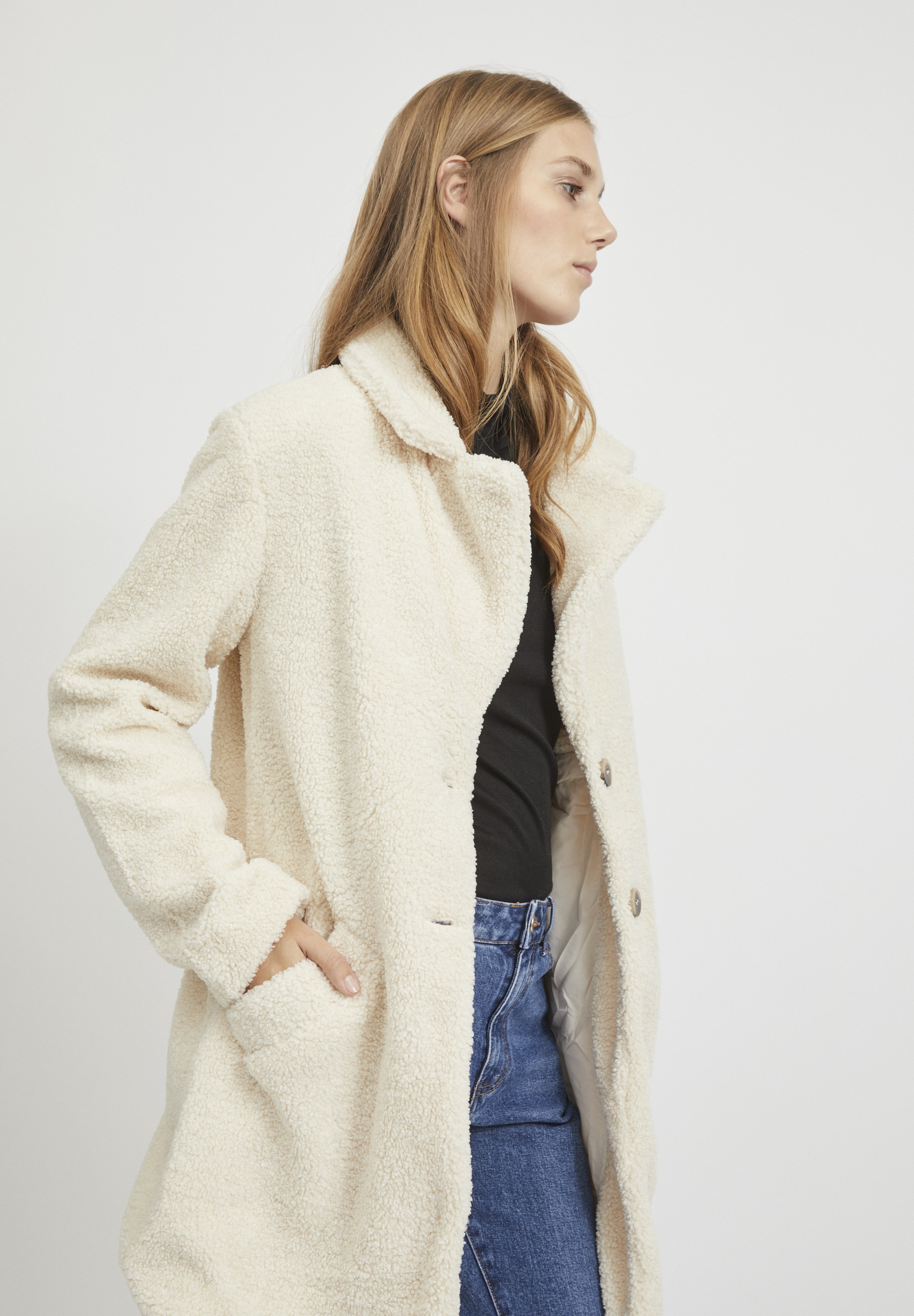 Vila viliosi teddy coat Clearance