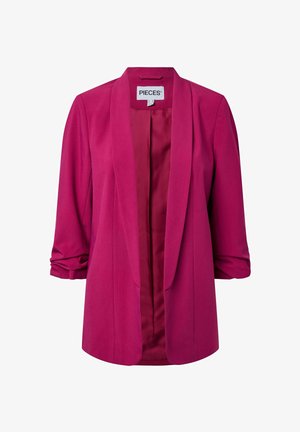 Pieces, PCBOSELLA 3/4 BLAZER NOOS BC - Blazer - raspberry radiance
