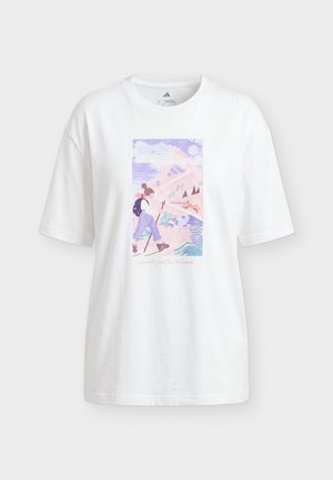 adidas Terrex, SECRET PATHS AHEAD GRAPHIC - T-shirt imprimé - white