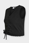 MLHATHA CROP TOP - Μπλούζα - black