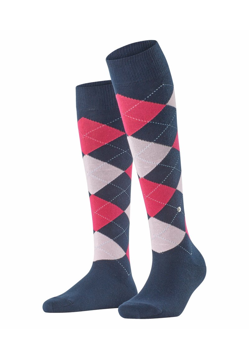 Chaussettes Hautes Kawaii Bleu Marine - Ruban Satin Autour De La Cuisse - Taille Unique - Neuf Avec étiquettes