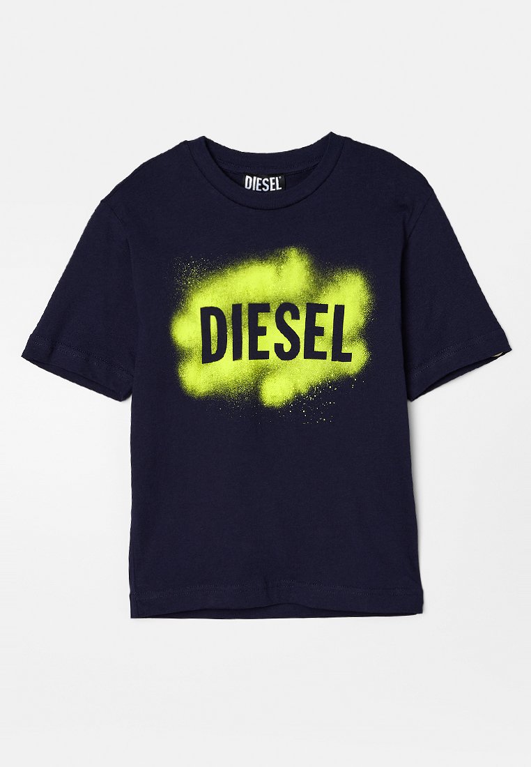 Diesel T-shirt print donkerblauw